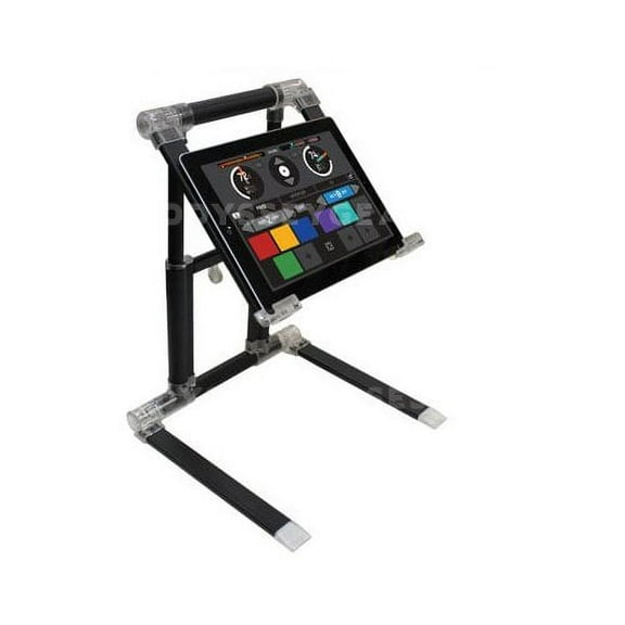 Odyssey LSTAND360 Portable DJ Laptop Stand, Foldable 360-Degree Adjustable Design