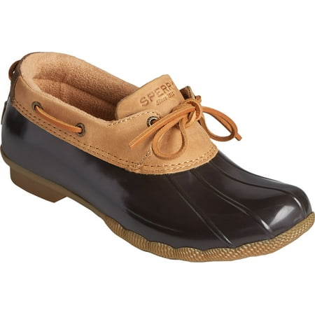 

Women s Sperry Top-Sider Saltwater 1-Eye Leather Duck Boot Tan/Brown Leather/Rubber 7 M