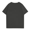 thumbnail image 2 of NAMTYQX Ladies Tops and Blouses Bedruckte Looses Plus Size Patterns Lightweight Round Neck Short Sleeve Cute Soft Womens Summer Tops 2025 Navy Size 2XL, 2 of 3