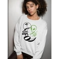 thumbnail image 2 of Ufo Alien Sweatshirt Women -SPIdeals Designs, Female XX-Large, 2 of 4