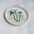 thumbnail image 4 of DIY Chinese Style Embroidery Starter Kit with Pattern  Cross Stitch Kit Including Clear Organza Stamped Embroidery Fabric with Pattern Embroidery Frame Color Threads  Needle(White Flowers, 4 of 8