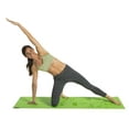 thumbnail image 2 of GoFit 24 x 68-Inch Alignment Yoga Mat for Balance and Symmetry, Green, with Poster, 2 of 4