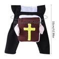thumbnail image 3 of Funny Dog Priest Costume with Bible, Stand-Up Design For Pet Cosplay, Cute Photoshoot Pet Outfit for Cat Small Dog (1PC, L), 3 of 8