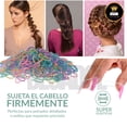 thumbnail image 4 of Paquete 500 Ligas Elásticas Gomas Para Cabello Niña Colores pastel, 4 of 4