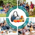 thumbnail image 6 of Abstract Snowy Landscape Lunch Bag Insulated Lunch Box Leakproof Reusable Cooler Tote Adjustable Shoulder Strap for Men Women 12L, 6 of 6