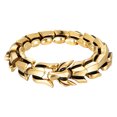 thumbnail image 2 of Thinsony Distinctive Gothic Punk Dragon Scale Bangle 48 inches Cool and Contemporary Gold 8.26 Inch 1Set, 2 of 6