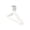 White, variant on Heavy Duty Clothes Hanger Set, Non Slip Hangers with Steel Core for Shirts, Coats, Jackets, Trousers and Dresses, Space Saving Wardrobe Organization and Storage, 5 Pack
