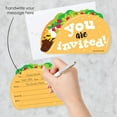 thumbnail image 2 of Big Dot of Happiness Taco 'Bout Fun - Shaped Fill-in Invitations - Fiesta Invitation Cards with Envelopes - Set of 12, 2 of 7