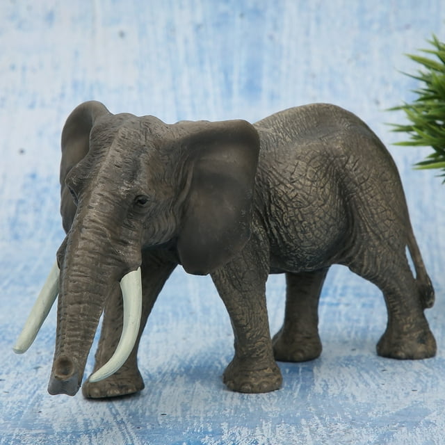 Modelo animal, elefante de juguete de plástico de alta simulación, modelo de elefante, materiales ecológicos