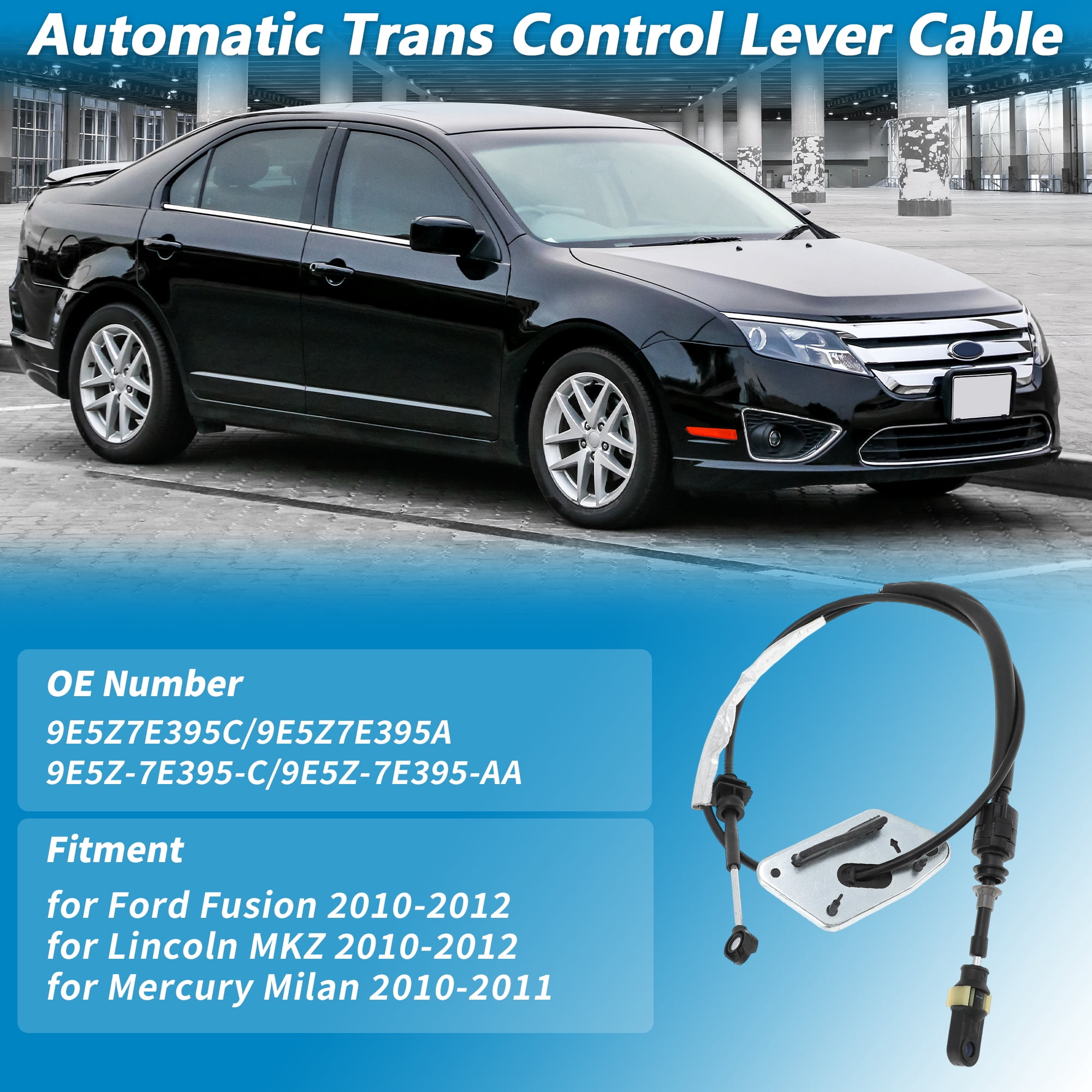 Unique Bargains Automatic Transmission Gear Shift Cable for Ford Fusion for Lincoln MKZ
