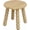 Natural, variant on Sturdy 11 Inch Solid Wood Step Stool, Non-Slip Small Foot Stool for Adults and Kids, for Bathroom Bedroom Kitchen and Plant Stand in Walnut Brown