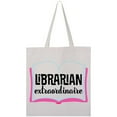 thumbnail image 3 of Inktastic Librarian Extraordinaire Library Appreciation Gift Tote Bag, 3 of 4