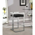thumbnail image 4 of Meridian Furniture Ezra 27"H Velvet Counter Stool in Black (Set of 2), 4 of 6