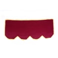 thumbnail image 4 of Pleuche Funda de teclado decorada antipolvo para piano electrónico de 61/88 teclas (Borgoña 88 de gran tamaño), 4 of 10