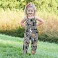 thumbnail image 3 of Odeerbi Kids Girls Halloween Sleeveless Jumpsuit Strap Romper Kids Comfortable Cute Halloween Print Suspenders Leisure Long Pants Kids Clothes Dark Gray, 3 of 6