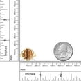 thumbnail image 3 of Gem Stone King 18K Yellow Gold Plated Silver Brown Tiger Eye Engagement Ring for Women (4.07 Cttw, Gemstone Birthstone, Oval 12X10MM, Size 5), 3 of 5