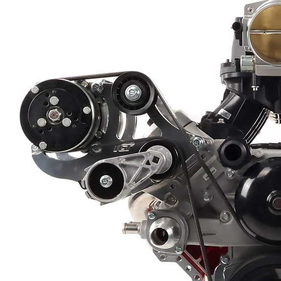 ICT Billet LS - Sanden 508 A/C Air Conditioner Compressor Bracket Kit LS1 LS3 LSX AC Heavy Duty 551474-3