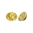 thumbnail image 4 of Uxcell Pin Backs Metal Lapel Pin Backing Enamel Pin Brooch Holder Decorative Accessories Gold Tone 100 Pack, 4 of 6