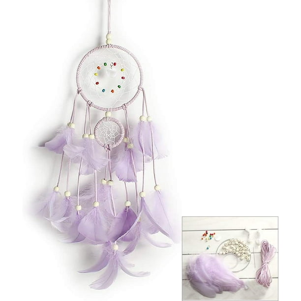 DIY Dream Catcher Making Kit, Macrame Dream Catcher Craft Supplies for