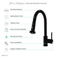 thumbnail image 6 of Nouvet Single Handle, Pull-Down Kitchen Faucet in Matte Black, 6 of 11