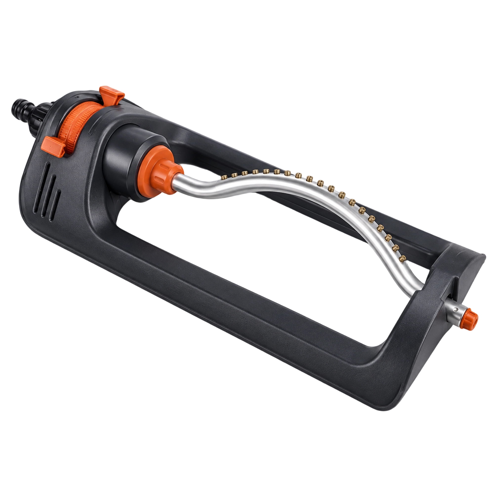 DEXIMRO Automatic Oscillating Lawn Sprinkler, 19 Hole, 4 Modes, Black ABS, Adjustable Water Sprinkler Watering Device for Lawn, Garden, Agricultural Irrigation