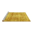 thumbnail image 2 of Ahgly Company Machine Washable Indoor Round Persian Yellow Traditional Area Rugs, 7' Round, 2 of 4