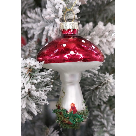 Wizardi Christmas Glass Ornament - Mushroom F07M3-36 HB-SY25411