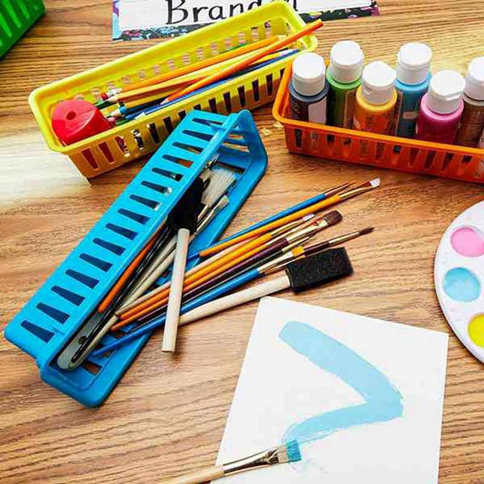 Classroom Pencil Organizer Pencil Basket or Crayon Basket, Colors, Random Colors (30 Pack)