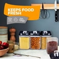 thumbnail image 4 of Cheer Collection 8 Piece Food Storage Containers, .8L - Black, 4 of 5