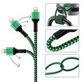 thumbnail image 7 of Lightning Cables,Lightning Cable 6ft,Haoano USB A Cables to Lightning Cables 2PACK USB to Lightning Cable 6ft Fast Charger Charging Cable Cords,Green, 7 of 7