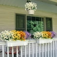 thumbnail image 4 of 8 Bundles Daisy (376 Head) Artificial Flowers Outdoor Summer Decor UV Resistant Fake Flowers Faux Plastic Greenery Shrub Plant for Indoor Garden Home Porch Box Spring Décor(Yellow), 4 of 5