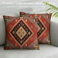 thumbnail image 3 of MLJA Throw Pillow Cover Abstract Persian Carpet Tribal and and Arabesque Border Decorative Pillow Case Home Decor Square Pillowcase, 3 of 5