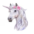 thumbnail image 2 of Watercolor Floral Rosebud Unicorn Wall Decal Wallmonkeys Peel and Stick Decals for Girls (48 in W x 45 in H) WM502840, 2 of 4