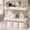 C. White, variant on White Bathroom Shelves Over Toilet Wall Mounted Floating Farmhouse Shelf with Toilet Paper Storage Small 16 Inch Set of 2