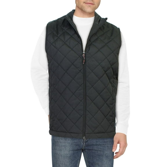 Hawke & Co. Men's Quilted Vest Black Size Medium