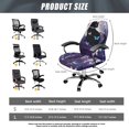 thumbnail image 7 of POLERO Anti Stain One Piece Office Swivel Chair Cover, Black Cat Elastic Cloth Block Dirt High Back Chair Covers for Workspace Home, 7 of 7