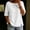 White, variant on Women Summer Crew Neck Casual Blouse Lightweight Short Sleeve Button Side Split Tunic Top Loose Fit Beach Travel Shirt