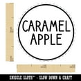 thumbnail image 2 of Caramel Apple Flavor Scent Rounded Text Self-Inking Rubber Stamp Ink Stamper - Brown Ink - Mini 1/2 Inch, 2 of 7