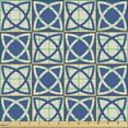 thumbnail image 2 of Abstract Fabric by the Yard Upholstery, Rhythmic Azulejo Inspired Portuguese Flair Motifs in Squares Pattern, Decorative Fabric for DIY and Home Accents, Dark Violet and Eggshell by Ambesonne, 2 of 5
