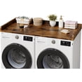 thumbnail image 1 of YUSAZENS 54 Inch Single Layer Laundry Countertop, MDF Board, Heavy Duty Utility Shelf for Washer Dryer Laundry Room Storage Brown, 1 of 8