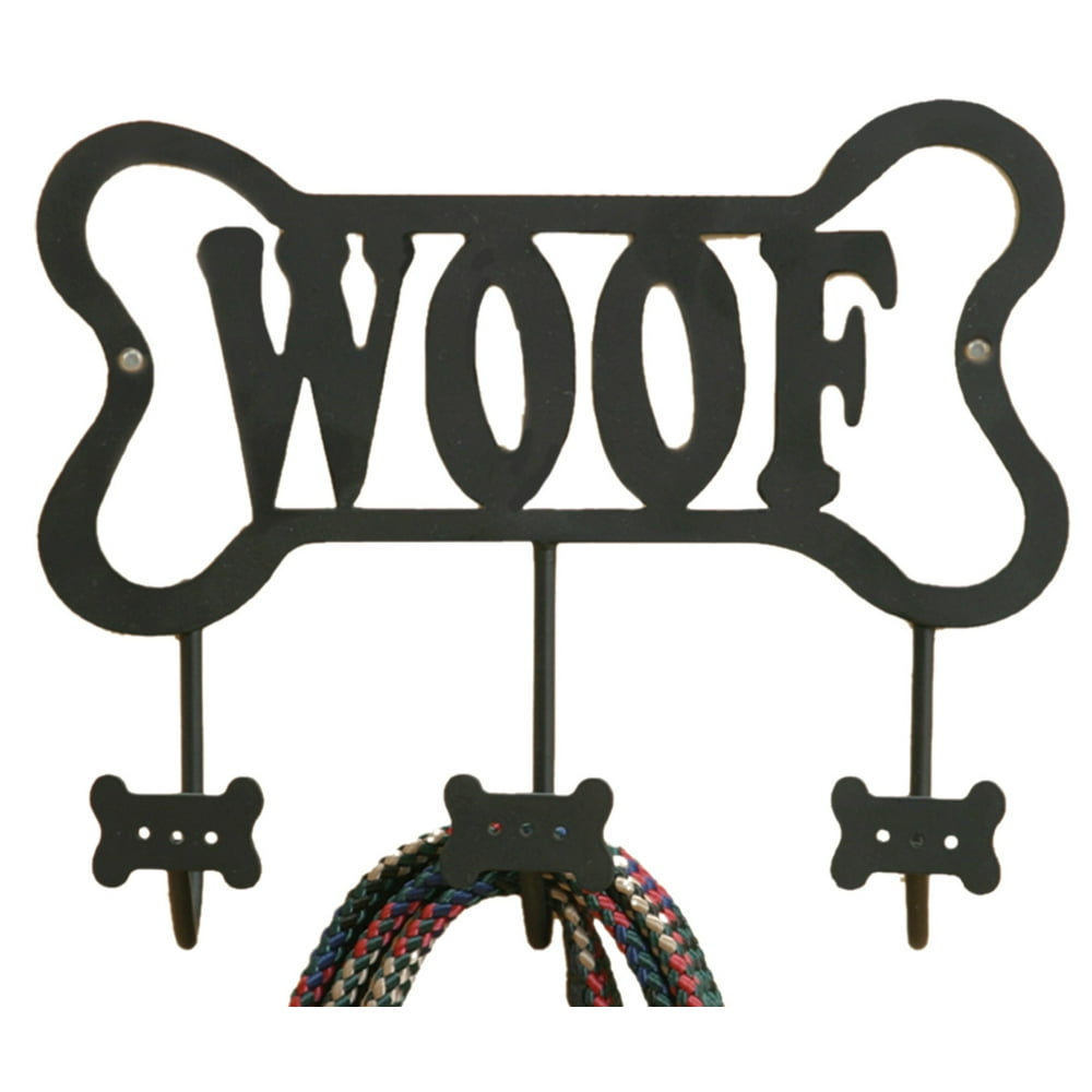 Woof Family Pet Dog Bone Shaped 3 Hook Wall Rack Metal 9 Inch Walmart