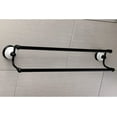 thumbnail image 2 of Kingston Brass BA1113MB Victorian 24-Inch Dual Towel Bar, Matte Black (Pack of 2), 2 of 3