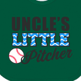 thumbnail image 4 of Inktastic Baseball Uncles Little Pitcher Boys Baby Bib, 4 of 4