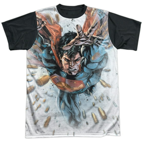 Superman Bullets In The Sky Mens Sublimation Shirt