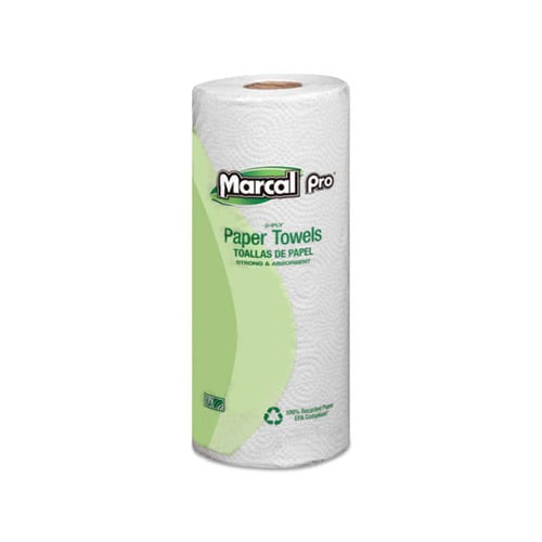 Marcal PRO 100% Premium Recycled Kitchen Roll Towels, 2-Ply, 11 x 9, White, 70/Roll, 30 Rolls/Carton -MRC630