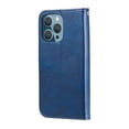 thumbnail image 4 of SaniMore Case for iPhone 14 Pro Max 6.7" 2022, Zipper Wallet Pocket Caed Slots Retro PU Leather Shockproof Drop-proof Flip Kickstand All-around Protective Shell For iPhone 14 Pro Max, Blue, 4 of 12