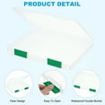 thumbnail image 3 of Uxcell Clear A4 File Portable Project Case with Buckle Plastic Storage Box for 8.5" x 11" Letter Paper Scrapbook Paper Storage Boxes, 6Pcs, 12.4"x9.8"x1.2", Dark Green, 3 of 6