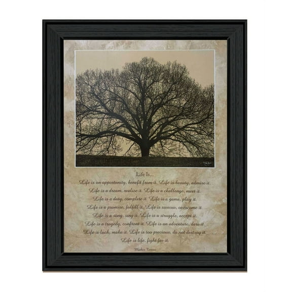 Life Is by  John Jones Framed Print Wall Art Wood Multi-Color