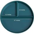 thumbnail image 2 of Portion Control Plate For Adults Weight Loss, Round Bariatric Portion Control Plate, Reusable Wheat Straw Divided Plate With 3 Compartments, Dishwasher & Microwave Safe (4 Pcs), 2 of 7