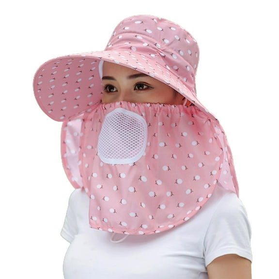 Yesbay Fishing Hat Breathable Foldable Outdoor Supplies UV Sun Protection Fishing Wide Brim Hat for Picnic